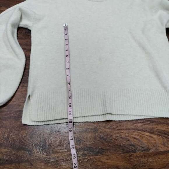 Madewell Beige Wool Alpaca Blend Sundry Destinations Crewneck Sweater Women's M - Picture 9 of 11